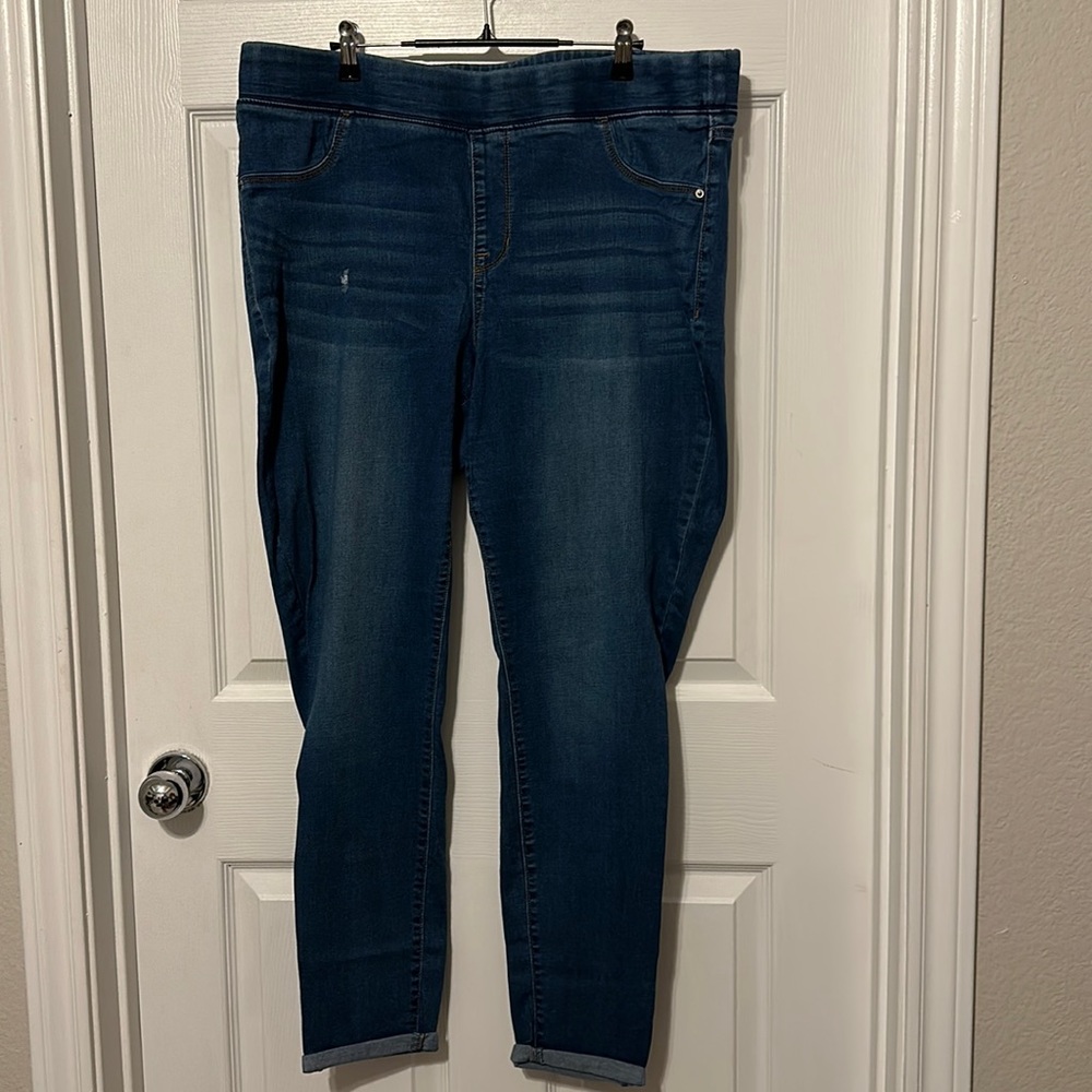 Old Navy Rockstar Jeggings 18 Long Slip On Jean